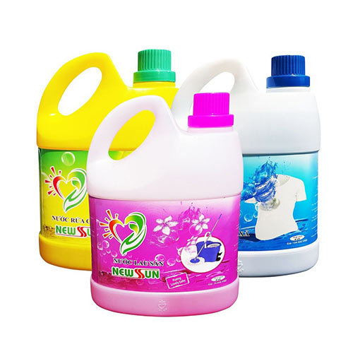 Combo tẩy rửa NewSun: Rửa chén 4L + Nước giặt 4L + Lau sàn 4L
