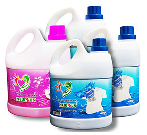 Combo tẩy rửa NewSun - Nước giặt 4Lx3 + Lau Sàn 4L